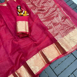 Exclusivel Pure Soft Oranza Silk Saree