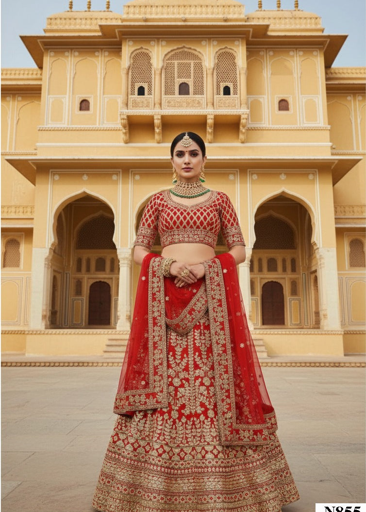 Adorn Embroidered Wedding Lehenga