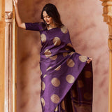 Soft lichi silk saree