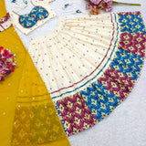 Cream Traditional Cotton Lehenga Choli