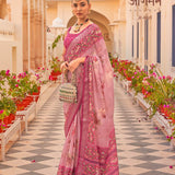 Partywear shiffon silk saree