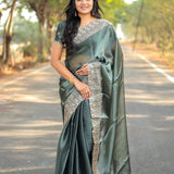 Designer Pure Burbury Silk Saree