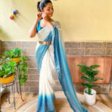 Premium chinon with seqwance work saree