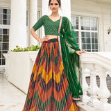 Beautifull Multy Color Silk Lehenga