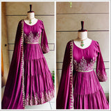 Presenting Ruffles Anarkali Gown