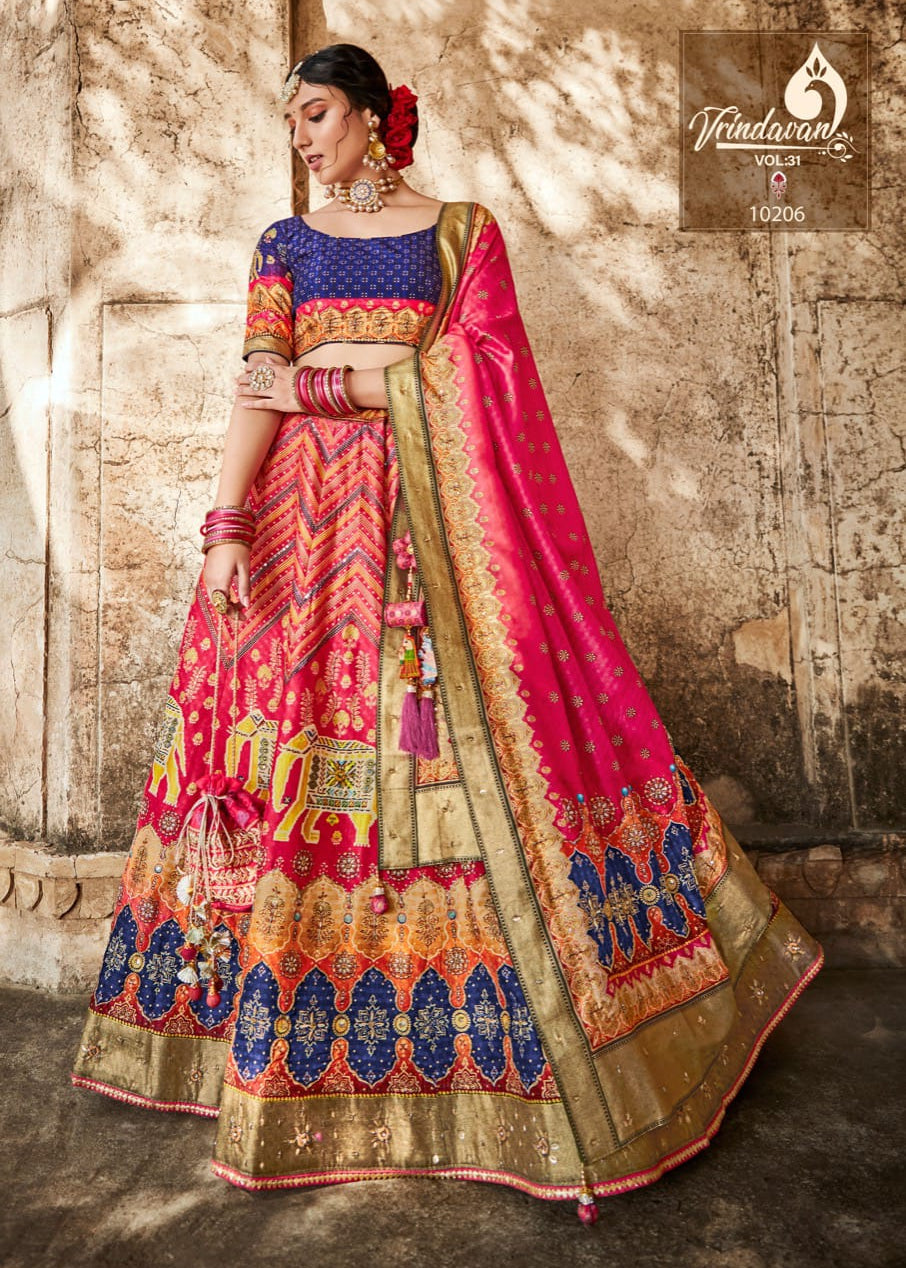 Bridal wedding silk lahenga collection