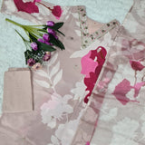 Crape Flower Printed Suit