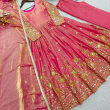 Trending Fendy Silk Anarkali Gown