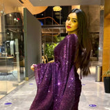 Wine Lavish Sequence Saree
