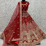 Premium Bride Velvet Lehenga Choli