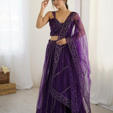 Violet Premium Net Lehenga Choli