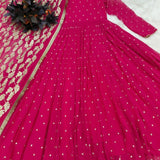 Faux Georgette Anarkali Gown