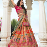 Premium Bridal Wedding Silk Lehenga