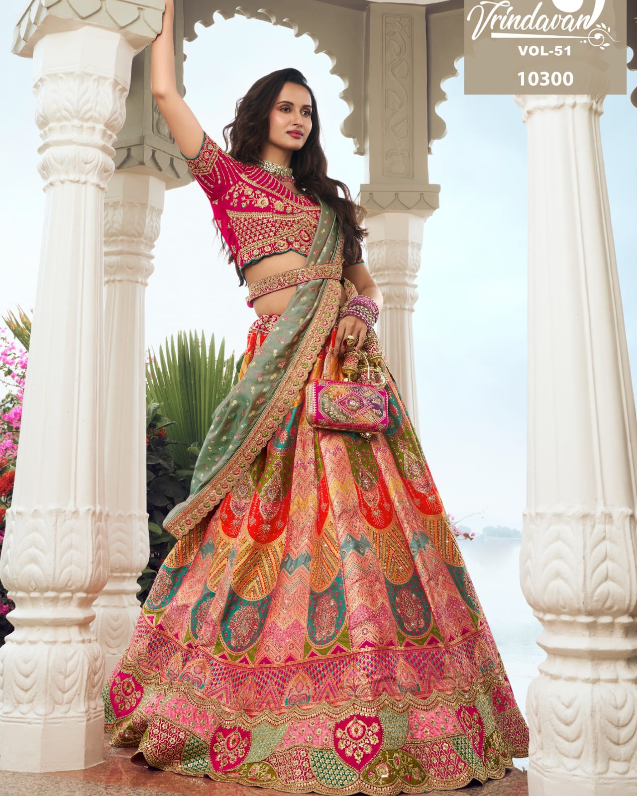 Premium Bridal Wedding Silk Lehenga