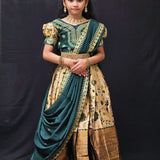 Heavy Lichi Silk Kids Lehenga