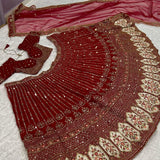 Maroon Bridal Lehenga Choli Collection