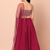 Zeel Light Pink Ruffle Lehenga