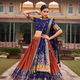 Treditional Tussar Silk Lehenga