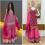 Pretty Georgette Embroidered Suit