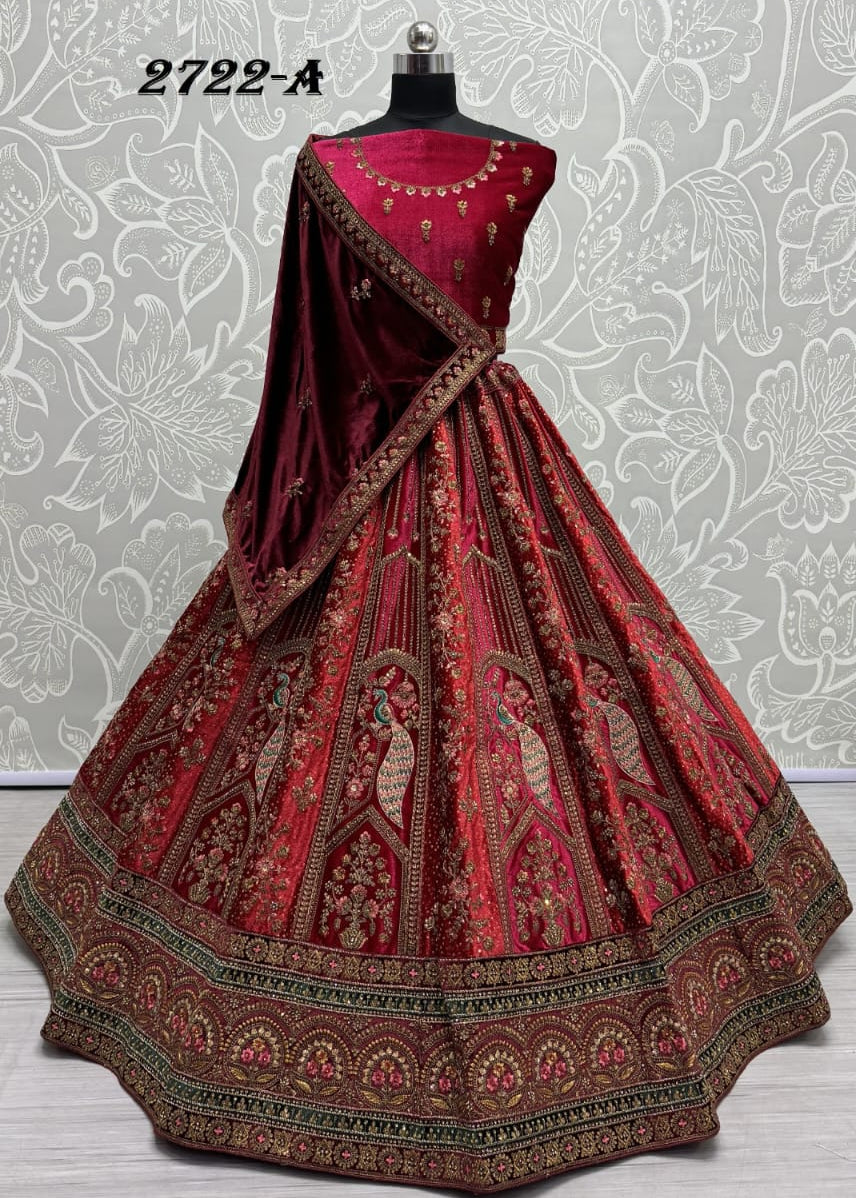 Premium Velvet Wedding Lehenga