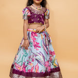 Festive Kids Silk Lehenga Choli