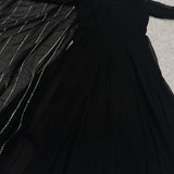 Black Classic Georgette Gown
