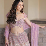 Premium Kasturi Silk Embellished Lehenga