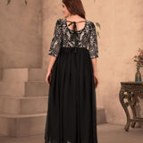 Black Designer Anarkali Suit