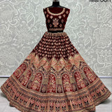 Premium Bridal Velvet Wedding Lehenga