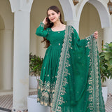 Occasionally Crunchy silk Anarkali Suit
