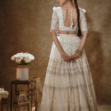 Luxury Off-White Designer Lehenga Choli