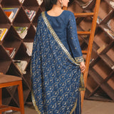 Presenting  New Designer Embroidered Chinon Sharara Suit