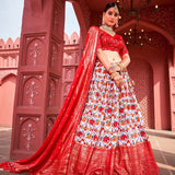 Partywear Banarasi Silk lahenga