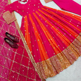 Designer Multy Colored Gown