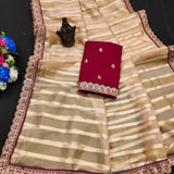 Designer Banarasi Soft Organza Saree