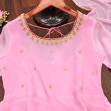 Blossom Pink Georgette Anarkali Suit