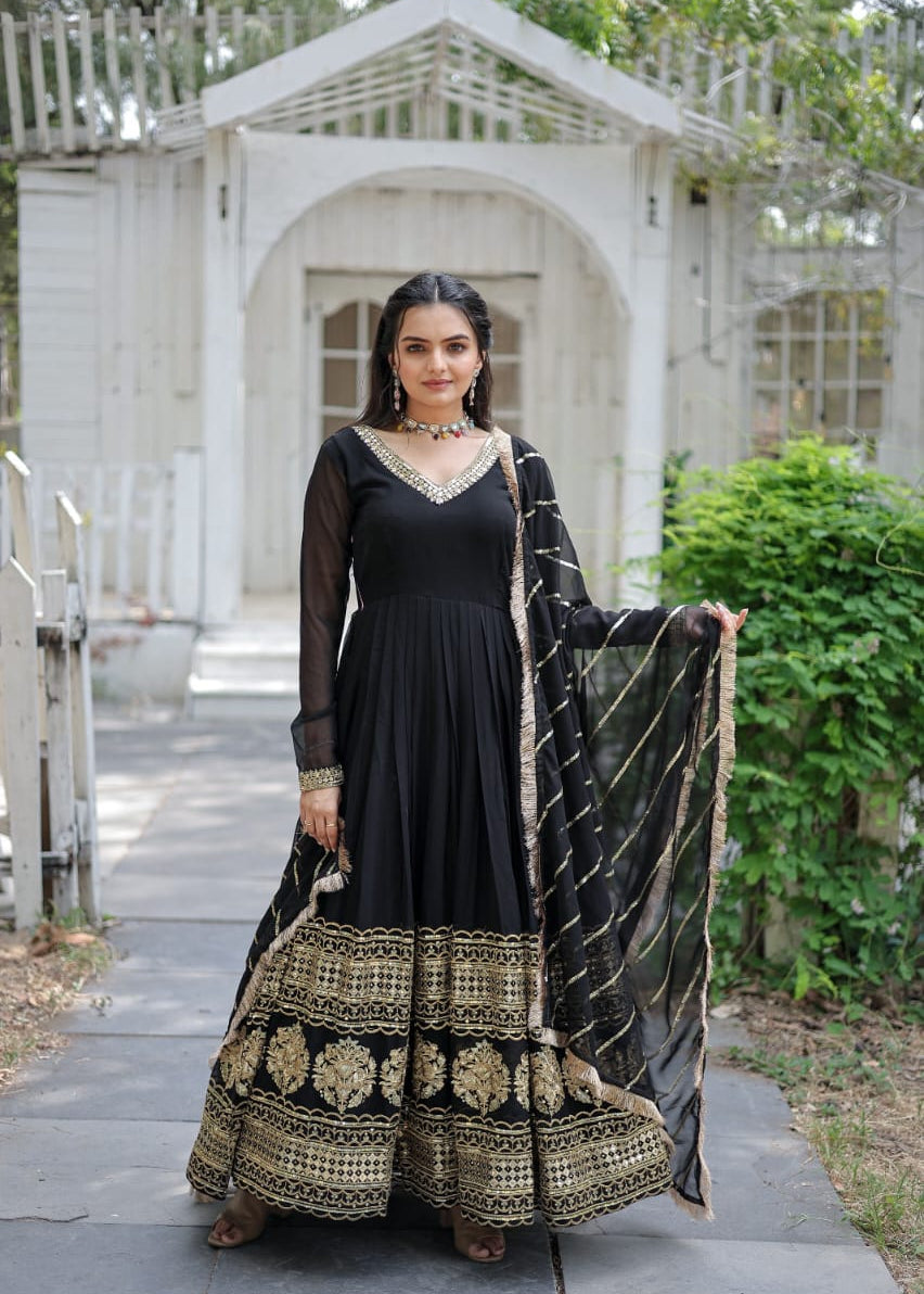 Attractive Booming Anarkali Gown