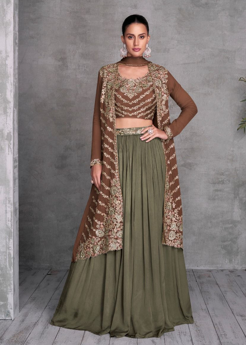 Stylish Indo Westrn Lehenga Choli