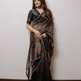 Bollywood Black Sequence Saree