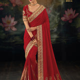 Elegance Wedding Embroidered Silk Saree