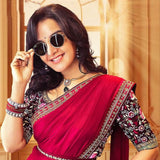 Multycolored Chiffon Saree