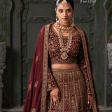 Bridal Wedding Premium Velvet Lehenga Choli