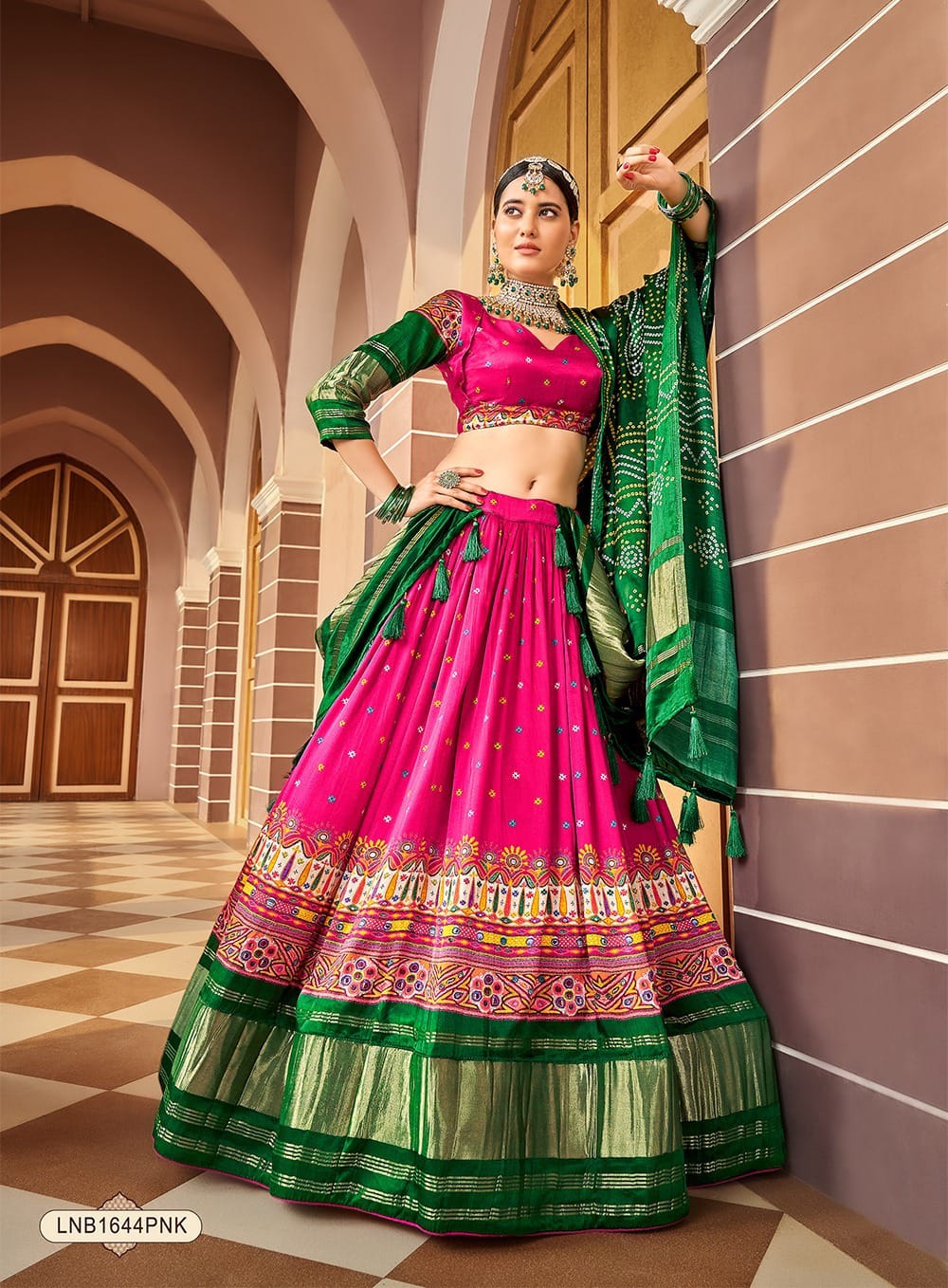 Heavy Bandhani Lehenga