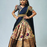 Heavy Lichi Silk Kids Lehenga