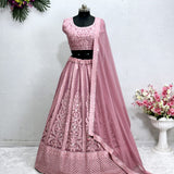 Bridal Peach Wedding Lehenga