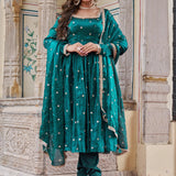Boutique Fandy Silk Anarkali Suit