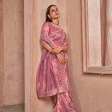 Summer Silver Net Saree