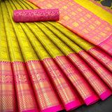 Launching mercerised cotton silk Saree