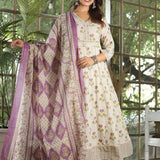 Jaipuri Big SIze Flower Printed Suit