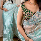 Partywear Organza Saree